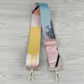 Colorful abstract print adjustable bag strap replacement crossbody purse shoulder strap with gold hardware - Adjustable Pattern Style 20#