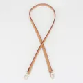 Courroie d'épaule de rechange en cuir pour sacs bandoulière avec mousquetons dorés - 100cm Long / Jaune Ambre