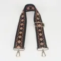 Adjustable woven replacement shoulder strap for crossbody bags, ethnic geometric design. - Adjustable Jacquard Diamond Pattern 1-30#