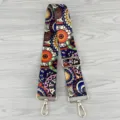 Adjustable colorful printed replacement bag shoulder strap with metal buckles for crossbody bags - Adjustable Pattern 27#