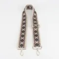 Adjustable wide bag strap with diamond pattern, replacement cross-body strap accessory. - Standard Adjustable Jacquard Diamond 1-23#