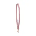 Roze lederen tas vervanging polsband riem met gouden sluiting voor DIY mini tassen - 65cm Vaste Lengte / Bloemblad Roze