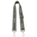 Adjustable wide replacement bag strap crossbody shoulder strap with metal hardware. - Adjustable Letter MS Strap - Light Green (Gold Buckle)