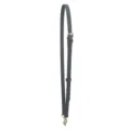 Vervangende lederen riem voor mini tassen DIY crossbody schouderband met gouden hardware - Gesp Verstelbare Stijl / Grafietgrijs