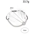 Gatsby Vintage Feder Strass Haarreif für Party, elegante Flapper Haarschmuck für Damen. - Gold (Dreischichtig Oval)