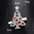Weihnachtsbaum Strass Haarklammer glänzende Kristall festliche Haarspange für Damen. - Weihnachtsbaum / Gold