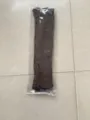 Knitted long arm sleeves in brown color for outdoor sports and sun protection wear - One Size / Dark Gray