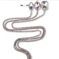 Pinza de pelo con borlas de estrás y cristales brillantes para las mujeres. - Pasador de pelo de serpiente / Dorado