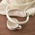 Korean minimalist striped sponge headband narrow hair hoop elegant hair accessory for women - 1# Creamy White