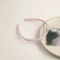 Serre-tête fin en satin rose pour femmes et enfants, bandeau élégant pour lavage du visage. - Mauve Clair