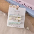 Cute acrylic puppy hair clips set, sweet style side bang duckbill clips for daily wear. - Style 21 Blue Comb Puppy