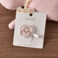 Mignon chiot pince a cheveux en acrylique rose pince bec de canard pour filles accessoires - Style 26 Pince Sans Trace Grand Cœur Rose / 1 Pièce/Paquet