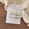 ALLINE süße Blumen Sterne Haarklammern Set süße Dopamin Haarnadel Mode Haaraccessoires Damen - Gelb Stern-Strass Entenschnabel-Clip (24#) / 3er-Set / Gelb