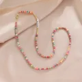 Colorful polymer clay bead necklace with LOVE letters, versatile mask and glasses chain. - Multifunctional Chain / Color 9