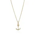 Goldener Anker Anhänger Halskette minimalistische Kette Schmuck für Damen Alltag elegant neu - Anker