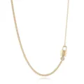 18K Gold Plated Zircon Lock Key Pendant Necklace Letter L Trendy Clavicle Chain Variant - Gold L