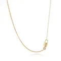Gold 18K plated letter N padlock pendant necklace crystal clavicle chain for women fashion - Gold N