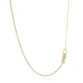 Gold-plated letter S padlock key pendant necklace, fashion geometric collar jewelry for women. - Gold S