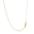 Gold plated lock and key pendant necklace with letter U cubic zirconia for women chic jewelry - Gold U