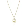 Goldfarbene Anker Steuerrad Anhänger Halskette minimalistischer nautischer Schmuck - Lenkrad
