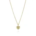 Goldene Herz-Anhänger Halskette mit kleinen Kristallsternen Damen minimalistischer Schmuck - Herz Und Stern