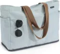 Grosse Strandtasche Damen Wasserdichte Reise Tasche Shopper mit Seitentaschen Unterboden - Hellgrün
