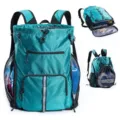 Zaino da spiaggia impermeabile con scomparti grande capacità borsa sportiva blu per viaggi - Verde