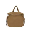 Καφέ Καμβάς Τσάντα Ώμου Crossbody Tote Bag Μεγάλη Χωρητικότητα Casual Καθημερινή - Ένα μέγεθος / Καφέ