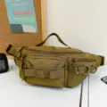 Marsupio tattico cachi borsa a tracolla multifunzionale da esterno per lavoro quotidiano - Kaki