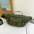 Marsupio Tattico Multifunzionale Outdoor Borsa da Petto Militare per Uomo e Donna - Verde militare