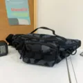 Camouflage tactical waist bag outdoor multifunctional crossbody chest bag for men and women. - Blue Camouflage
