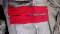 Red knitted warm leg warmers for kids children toddler winter long cozy socks soft - Red