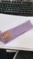 Sciarpa in maglia viola per animali domestici, scaldacollo caldo per cuccioli. - Viola