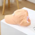 Kinder süße aprikose Sonnenblende Baseball Cap, leere Oberseite Outdoor Sport Mütze. - BOS Buchstabe Bestickt Leere Oberseite Hut / Orange
