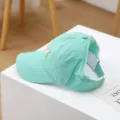 Mintgrüne Kinder Baseball Kappe ohne Oberseite, atmungsaktiver Sonnenschirmhut für Jungen Alltag. - BOS Buchstabe Bestickt Leere Oberseite Hut / Grün