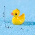 Mini yellow fruit duck resin figurine, cute micro landscape DIY toy ornament accessories. - 2# Pear Duck