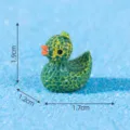 Mini green fruit duck resin figurine, cute DIY micro landscape ornament and miniature decor toy. - 3# Cantaloupe Duck
