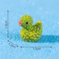 Miniature resin duck figurine with unique fruit texture, cute micro landscape DIY ornament. - 4# Durian Duck