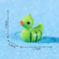 Mini resin watermelon duck figurine for micro landscape DIY decoration miniature toy ornament - 6# Watermelon Duck