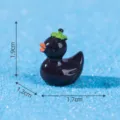 Miniature eggplant duck figurine resin doll cute DIY micro landscape decoration ornament - 7# Mangosteen Duck