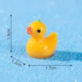 Mini resin yellow duck figurine cute DIY micro landscape accessory desktop decor ornament - 8# Orange Duck