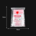 Bolsas zip transparentes de plástico 150x100mm, paquete de 100 unidades, ideales para comida y piezas. - Bolsa n.º 5, 100 unidades/paquete / Bolsa OPP autocierre
