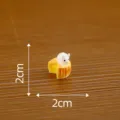 Mini résine lapin gâteau de lune figurine mignon micro paysage ornement déco de table 2cm - N° 13 Lapin mangeant un gâteau de lune