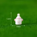 Miniature biberon en resine figurine DIY micro paysage decoration mousse poupee 1.2cm - Biberon / Famille de bébés lapins lot de 9