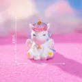 Cute colorful unicorn figurine resin miniature cake topper desktop ornament cute toy decor - No. 2 Red Bangs