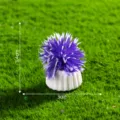 Mini artificial potted plant micro landscape DIY decorative miniature bonsai ornament - 2# Purple