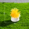 Miniature yellow artificial flower potted plant for DIY micro landscape gardening decor 3cm - Yellow