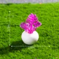Miniatuur kunstmatige potplant bonsai microlandschap DIY decoratie afmeting 3.7x2.5cm - Rozerood