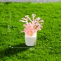 Mini kunstmatige potplant micro landschap mos bonsai DIY decoratie ongeveer 3.7cm - 17# Roze