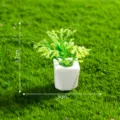 Mini kunstmatige potplant micro landschap DIY decoratie accessoire kleine bloempot 3.7x3cm - 19# Geelgroen